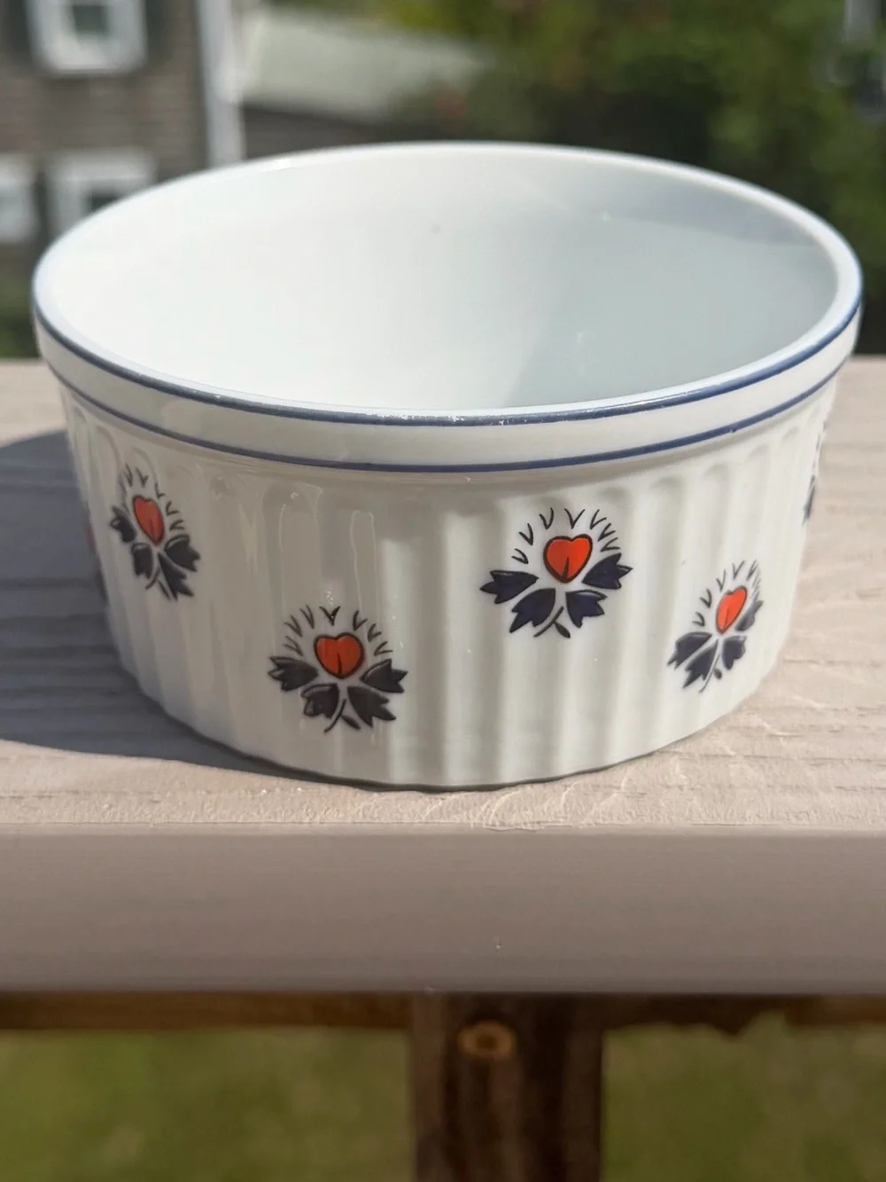 Schmid Design Folio Brasserie Line Souleiado Print Mini Casserole Dish, Vintage